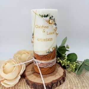 Hochzeitskerze "Symmetry Blütentraum" elegance