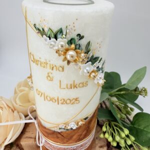 Hochzeitskerze "Symmetry Blütentraum" elegance – Bild 2