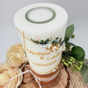 Hochzeitskerze "Symmetry Blütentraum" elegance – Bild 5