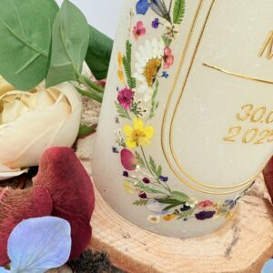 Hochzeitskerze "Wildflower Chic" wiesenbunt – Bild 10