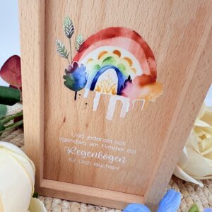 Kerzenverpackung "Regenbogen" Watercolour – Bild 5