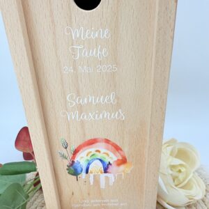 Kerzenverpackung "Regenbogen" Watercolour – Bild 3