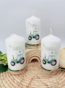Gastgeschenke "Traktor" grün mit Bändern – Bild 4