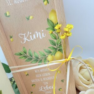 Taufkerze "Happy Lemon" – Bild 10