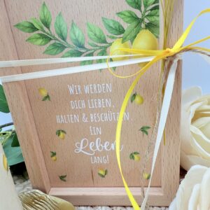 Taufkerze "Happy Lemon" – Bild 8