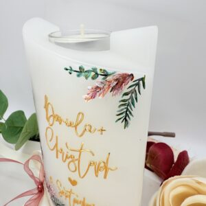 Hochzeitskerze "Bohemian" Fieldflowers – Bild 4