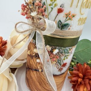 Taufkerze "Timeless Amber Bloom" – Bild 11
