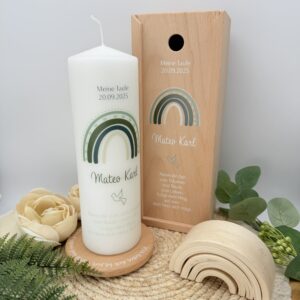 Kerzenverpackung "Regenbogen" verschiedene Farbvarianten