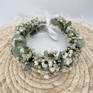 Trockenblumenkränzchen Eukalyptus und Schleierkraut