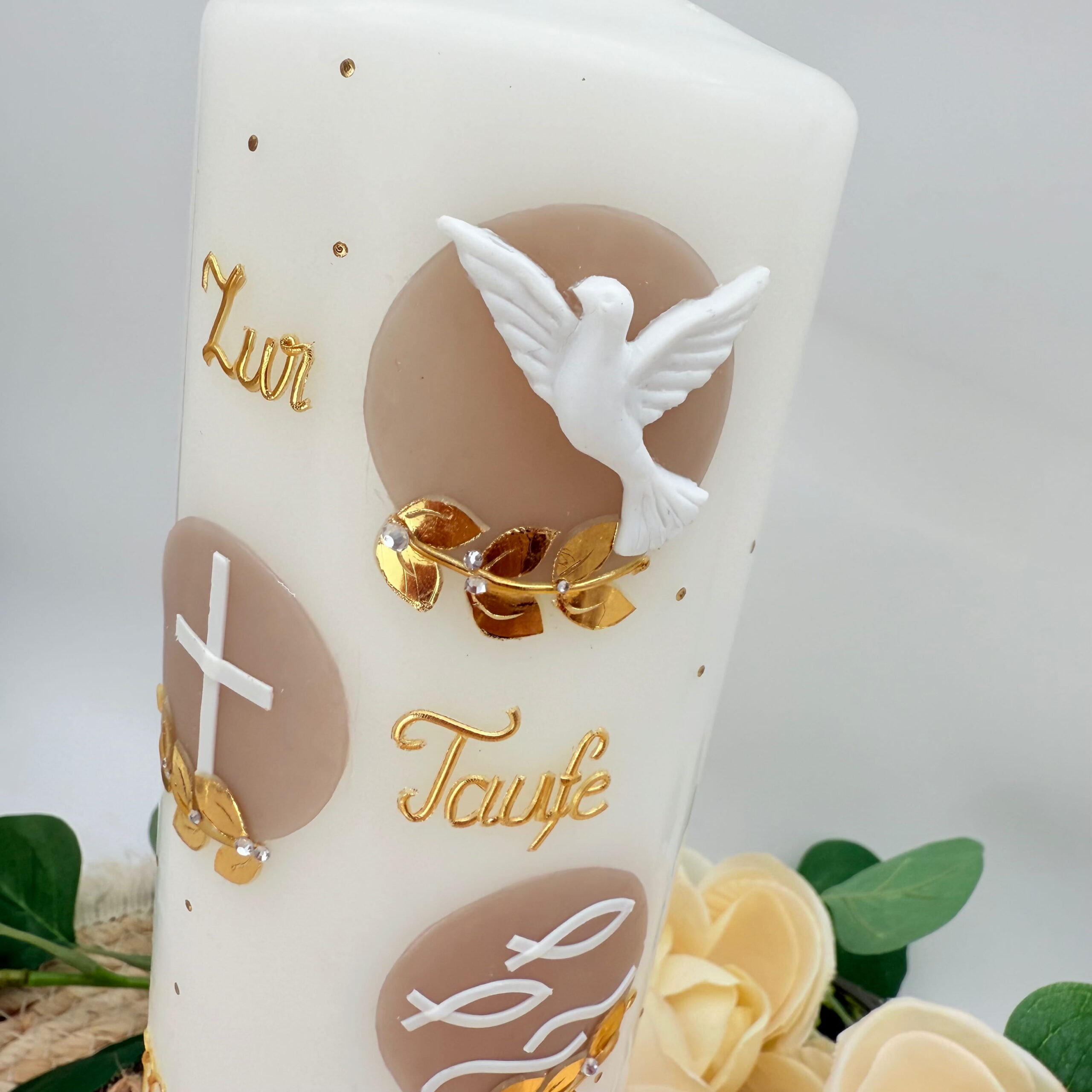 Taufkerze "Symbole" taufe – Bild 2
