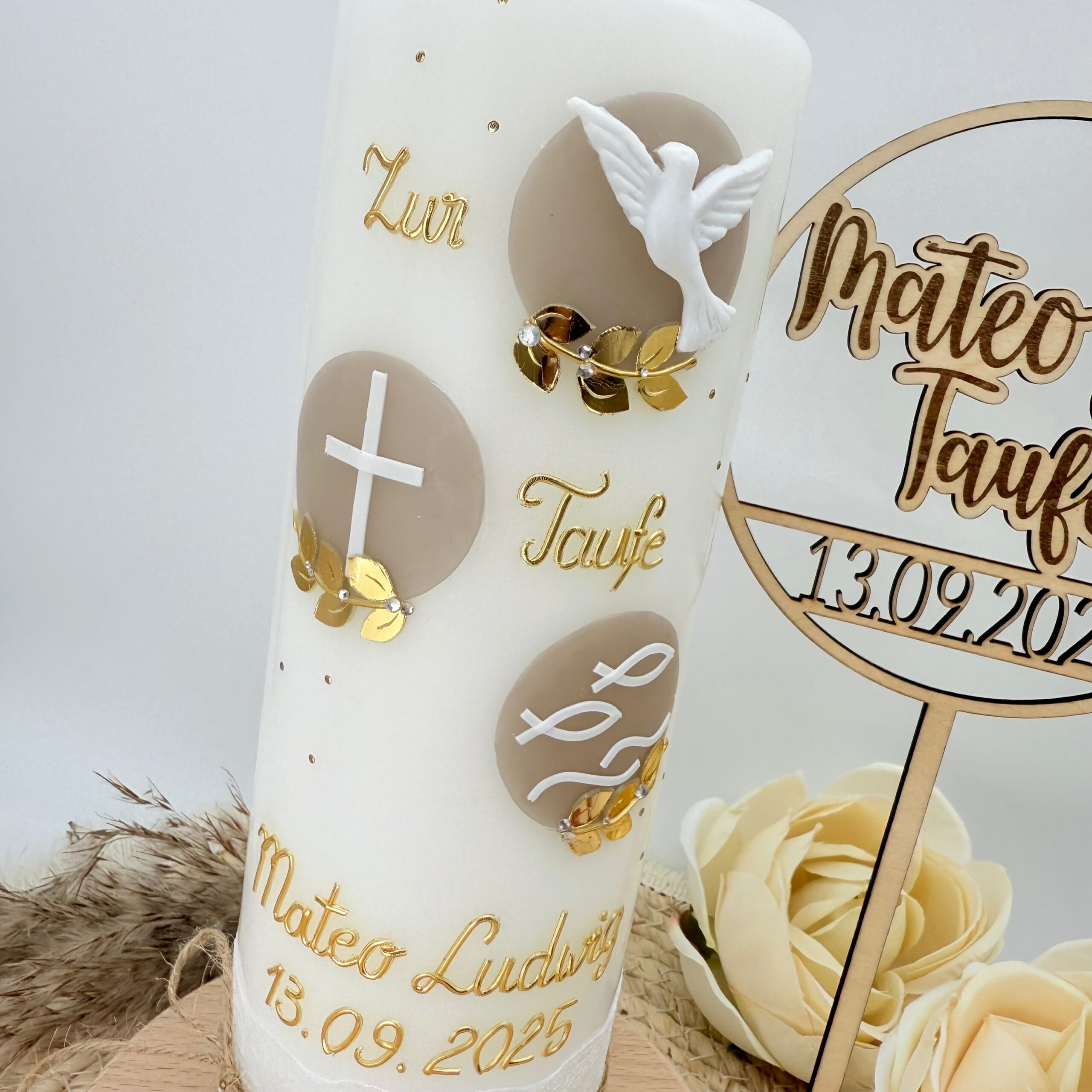 Cake-Topper "Loop mit Taube" – Bild 4