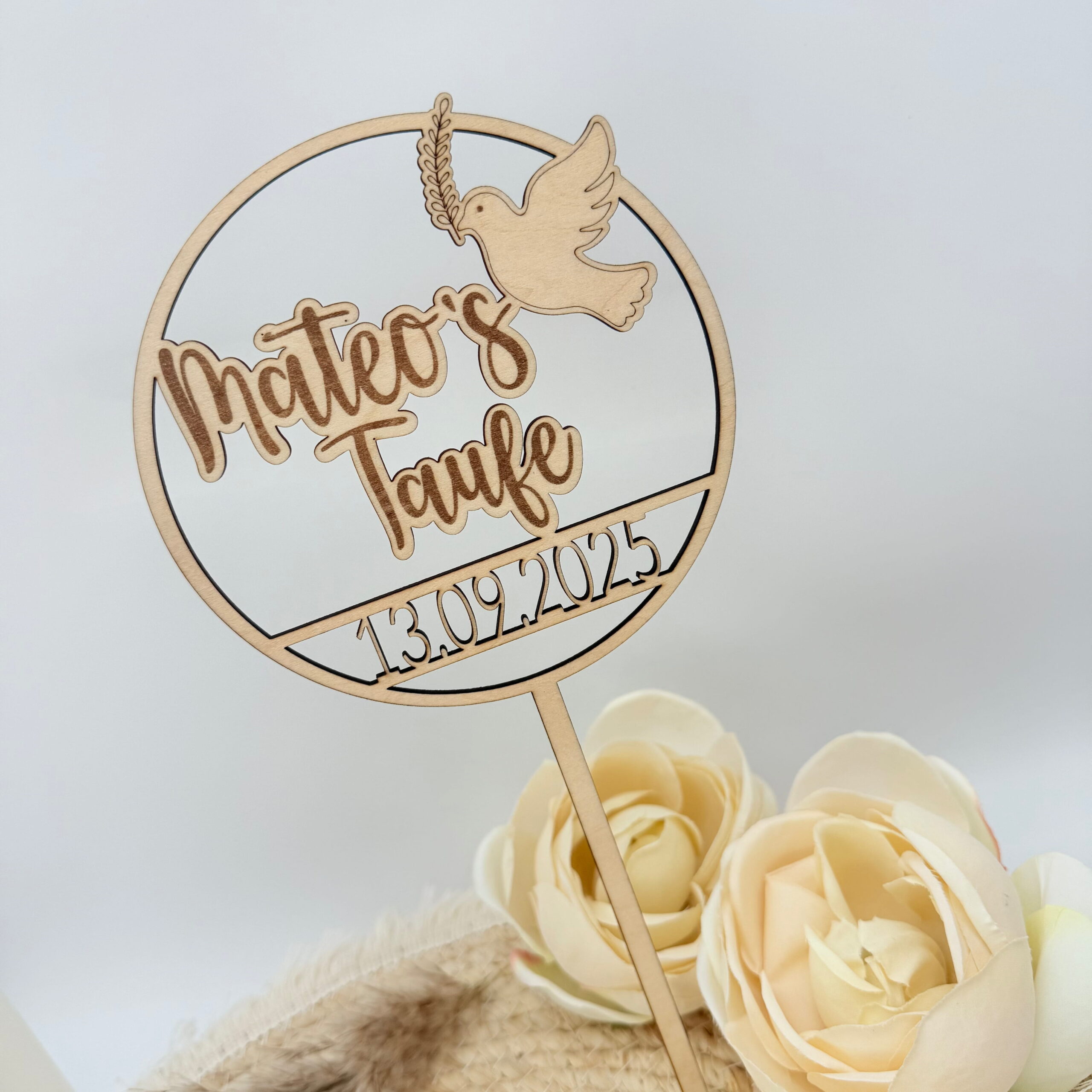 Cake-Topper "Loop mit Taube" – Bild 3