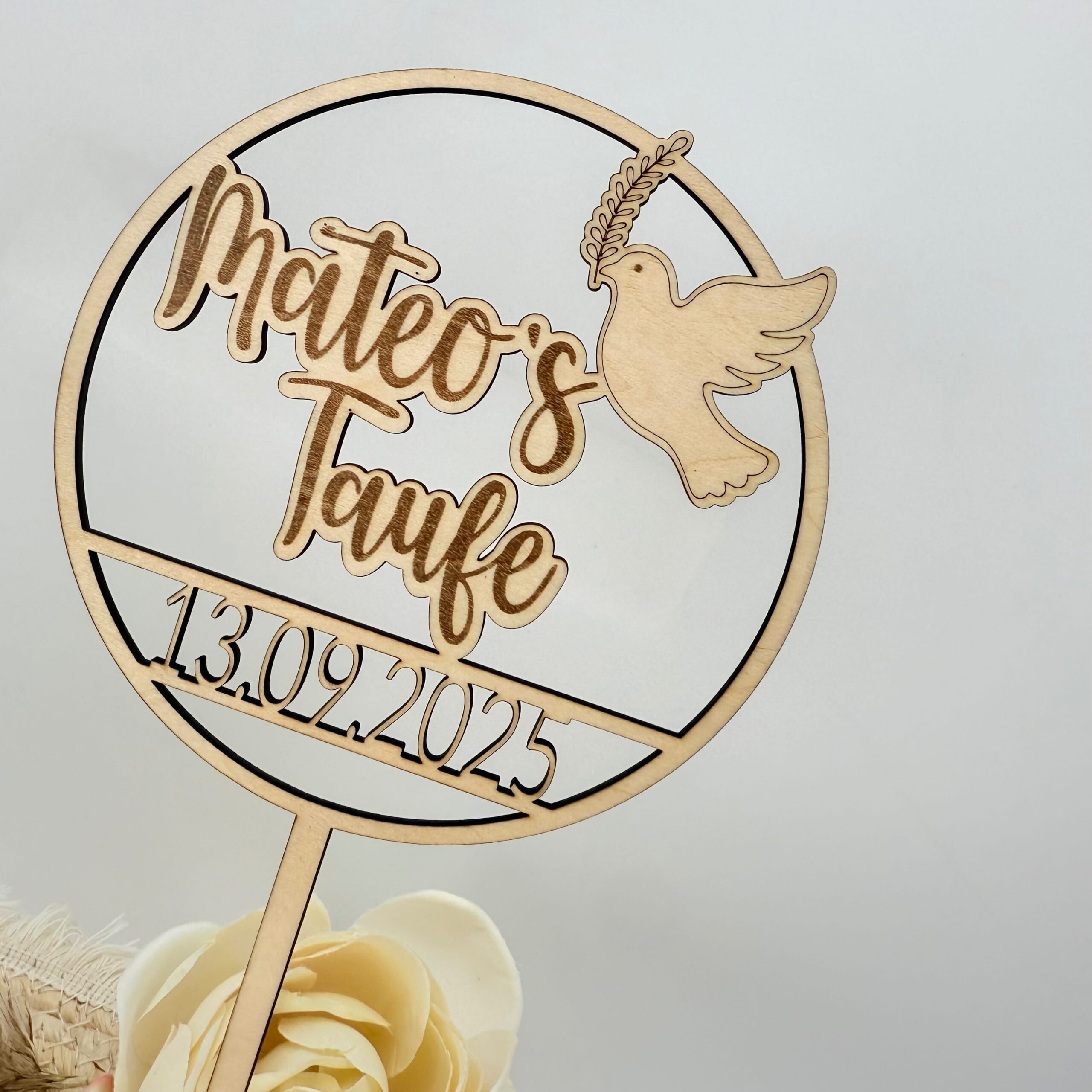 Cake-Topper "Loop mit Taube" – Bild 2