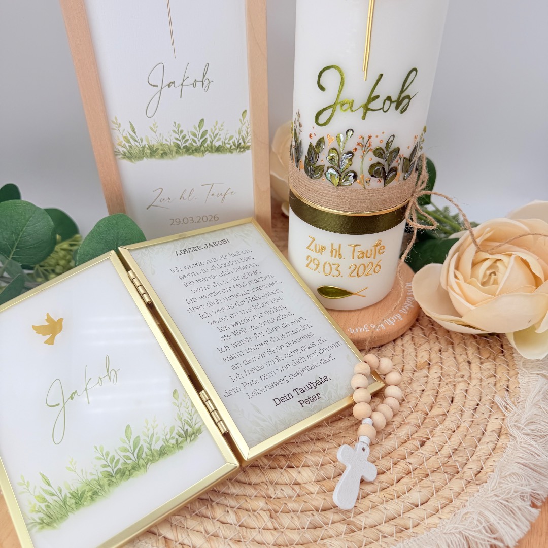 Kerzenverpackung "Holzbox Greenery" – Bild 5