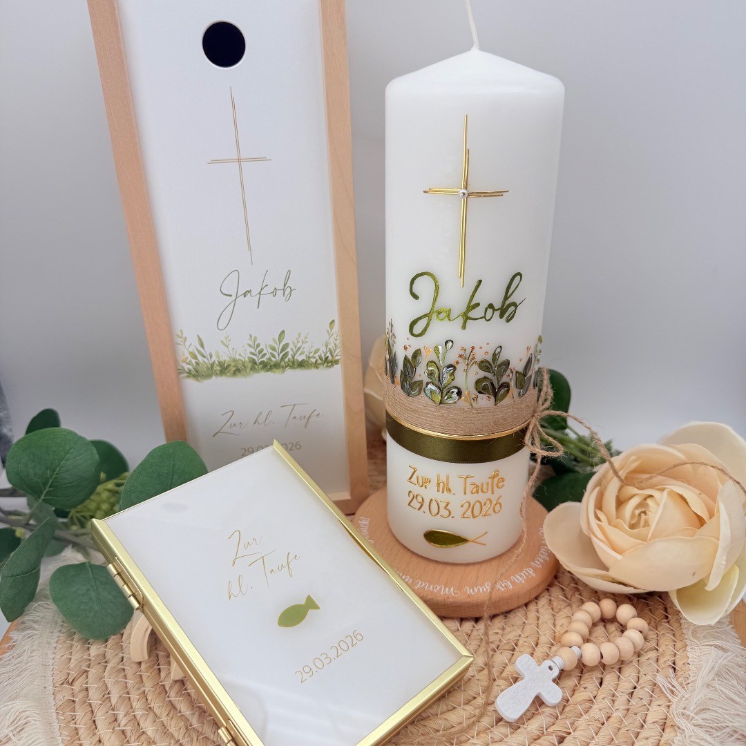 Kerzenverpackung "Holzbox Greenery" – Bild 4