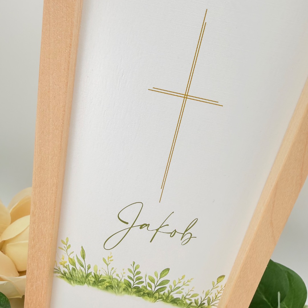 Kerzenverpackung "Holzbox Greenery" – Bild 3