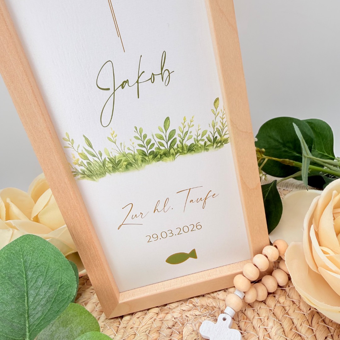 Kerzenverpackung "Holzbox Greenery" – Bild 2