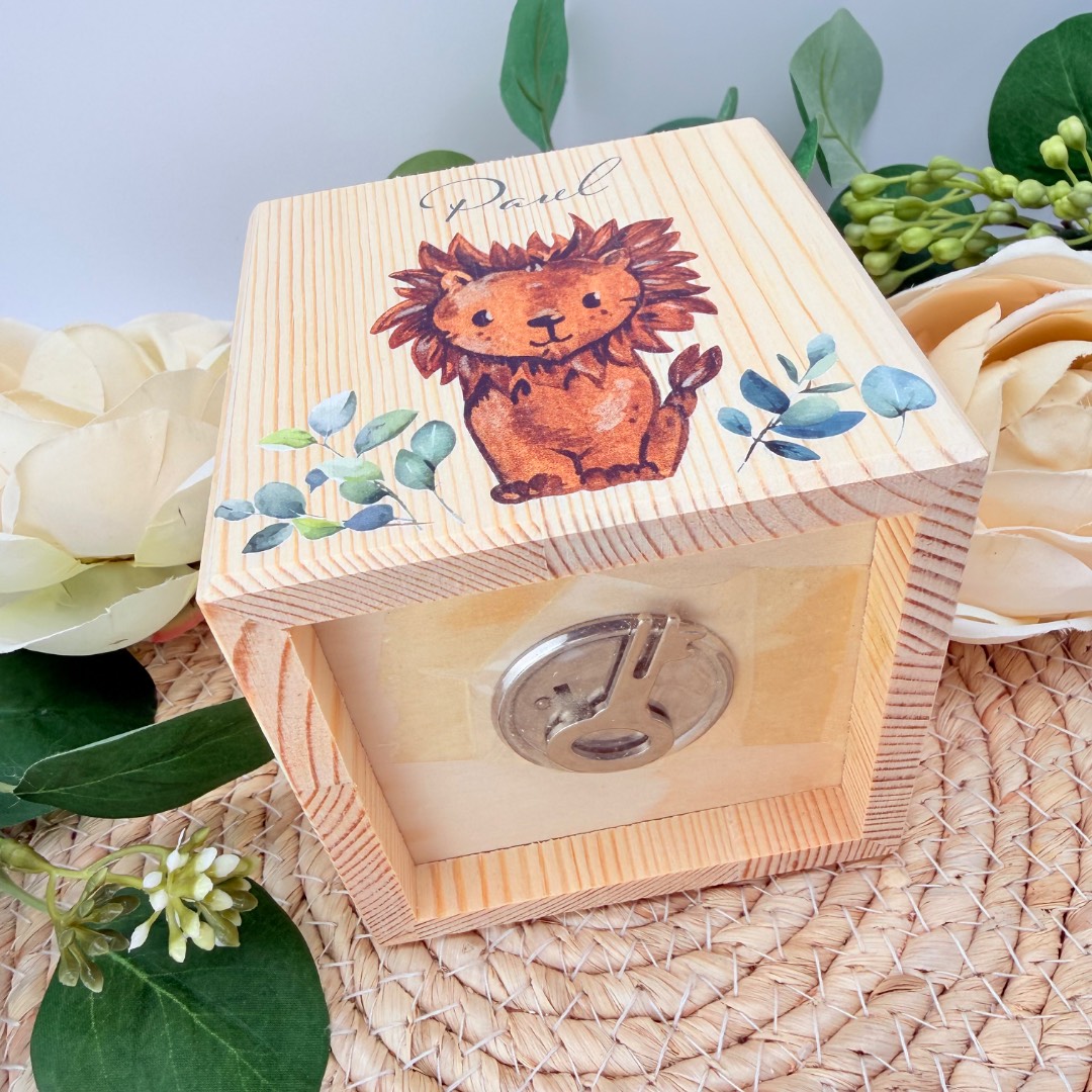 Sparbüchse Holz mit Wunschdesign – Bild 4